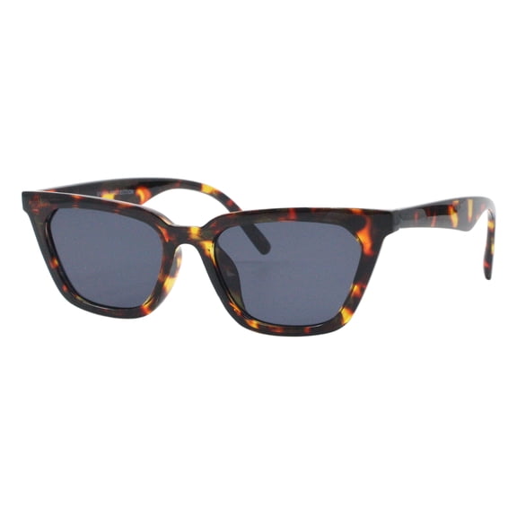 Retro Modern Fashion Sunglasses Trapezoid Shape Shades UV400 Tortoise
