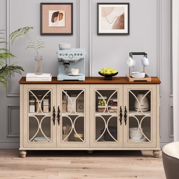 Retro-Modern Fusion / Ideal for Showcasing Collectibles / Sturdy & Safe Cabinet