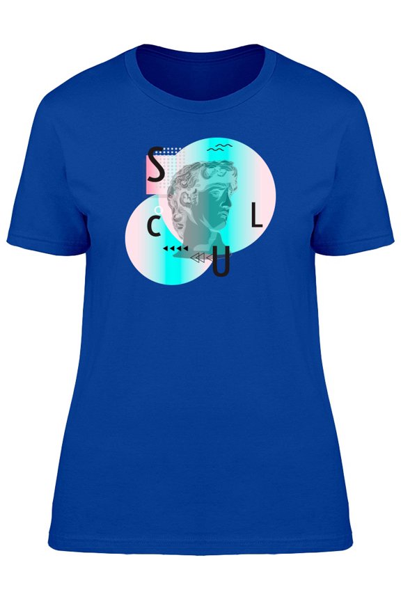 Retro Modern Man Head Sculpture T-Shirt Men -Image by Shutterstock, Male Large