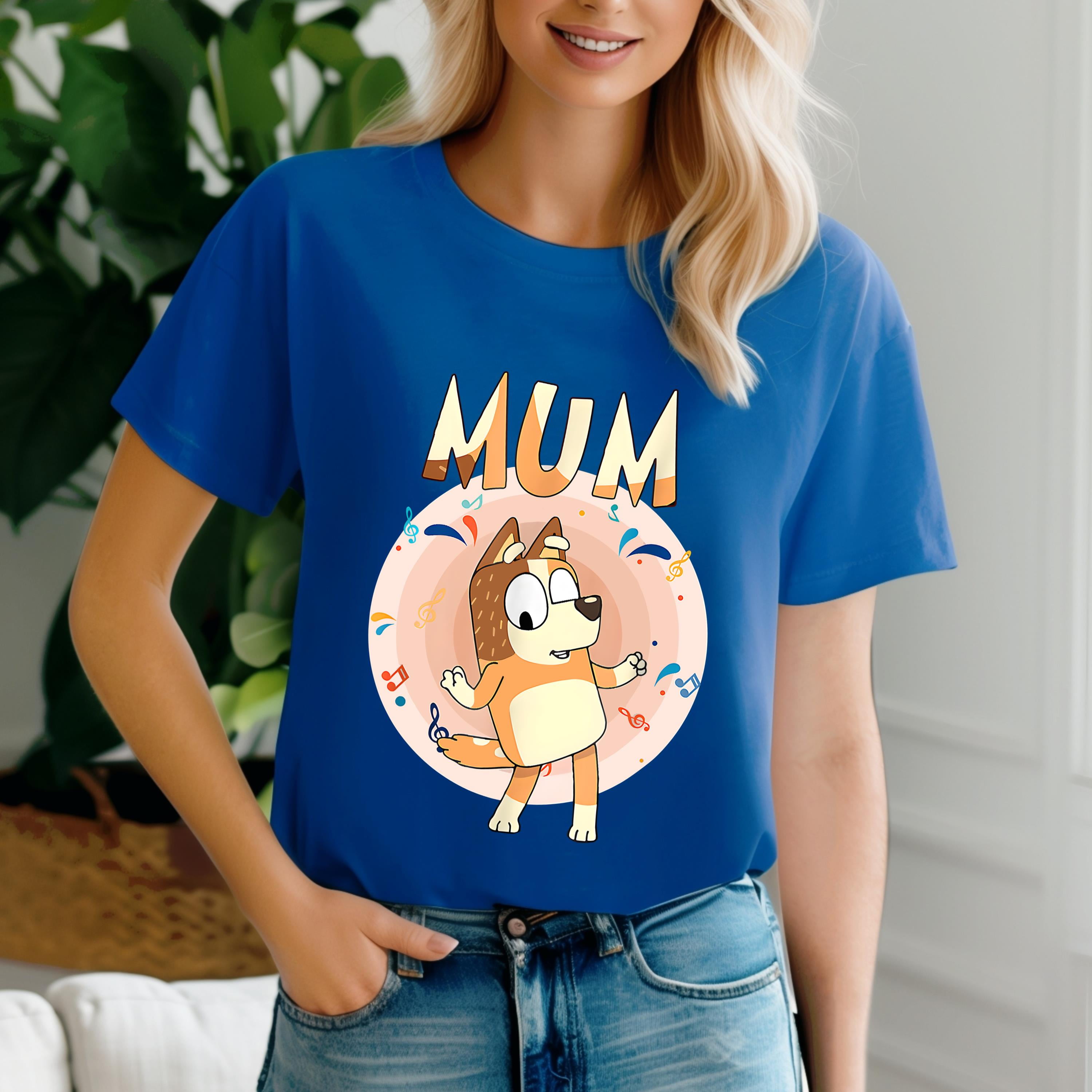 Retro Mom Bluey Shirt, Chilli Heeler Bluey Family Shirt, Mama Shirt, Retro Chilli Heeler Shirt