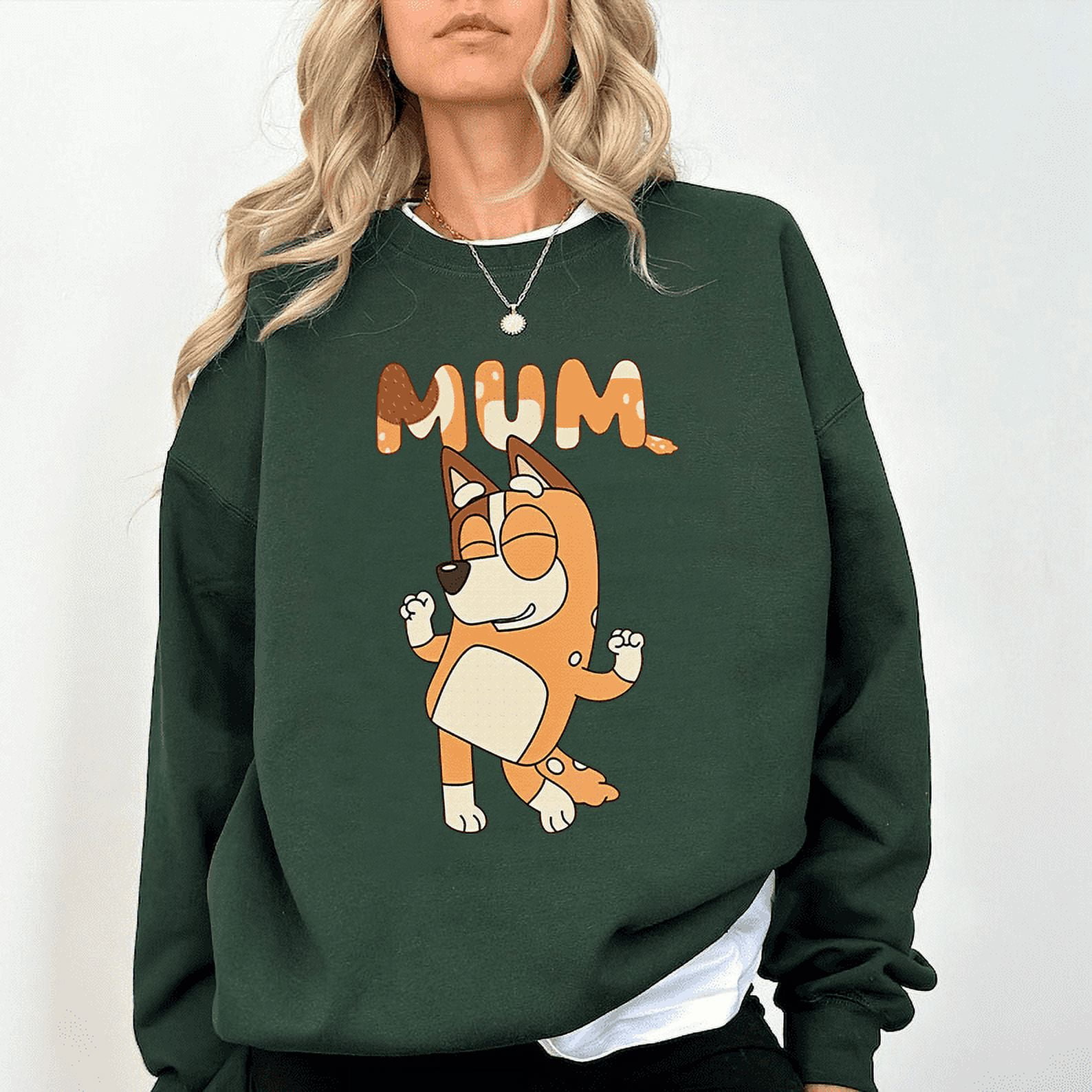 Sweat Bluey Chilli Femme - 'Shake It Chilli' - Coton Doux Manches Longues - Cadeau Maman Fan