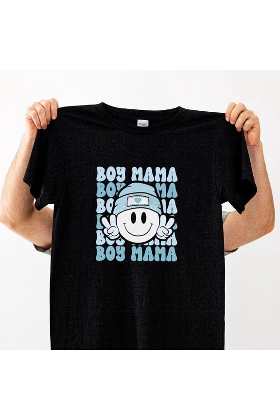 Retro Mom Life Boy Mama Cute Family Gift Quote Unisex T-Shirt