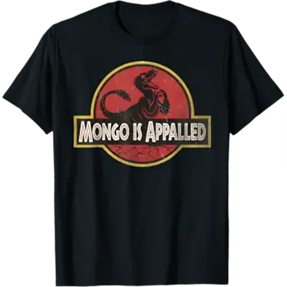 Retro Mongo is Appalled Vintage Riding Dinosaur Womens T-Shirt