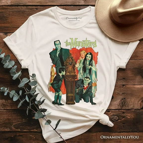 Retro Monster Family Sitcom T-Shirt, Horror Halloween Tee