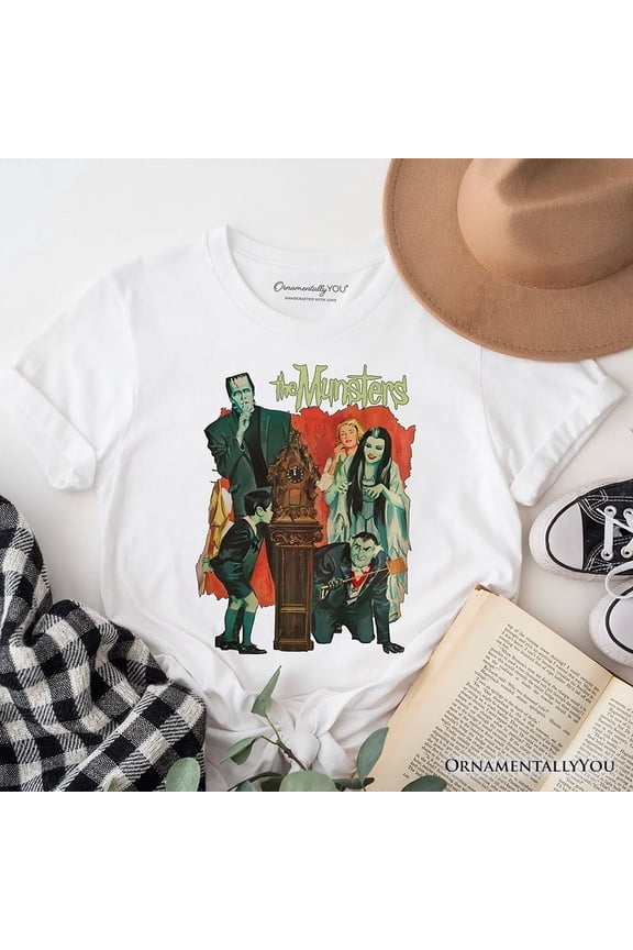 Retro Monster Family Sitcom T-Shirt, Horror Halloween Tee