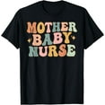 thumbnail image 1 of Retro Mother Baby Nurse, Postpartum Nurse, Mom Baby Nursing T-Shirt, 1 of 4