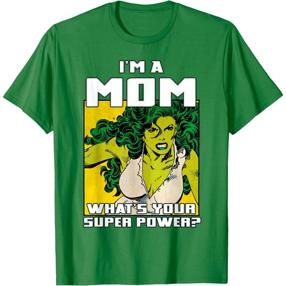 Retro Mother's Day She-Hulk Mom Superpower DTG Print Unisex T-Shirt