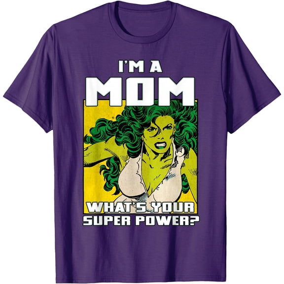 Retro Mother's Day She-Hulk Mom Superpower DTG Print Unisex T-Shirt