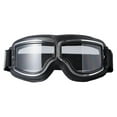 thumbnail image 1 of Retro Motorcycle Glasses Men's Moto Racing Motocross Windproof Retro Goggles Clear Black skin, 1 of 5