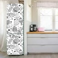 thumbnail image 1 of Retro Mottled 3D Peel and Stick Vinyl Refrigerator Wrap Stickers Watercolor Style Side By Side Fridg, 1 of 5
