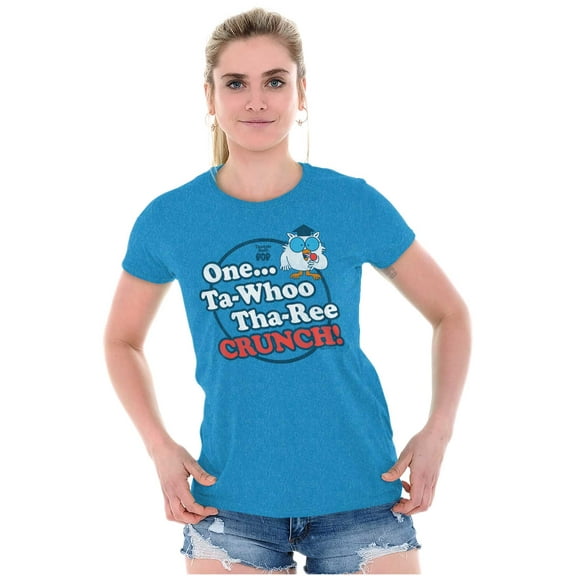 Retro Mr. Owl How Many Licks Lollipop Women's T Shirt Ladies Tee Brisco Brands M