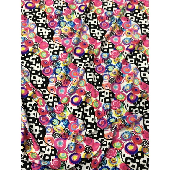 Retro Multi Color Circle Abstract