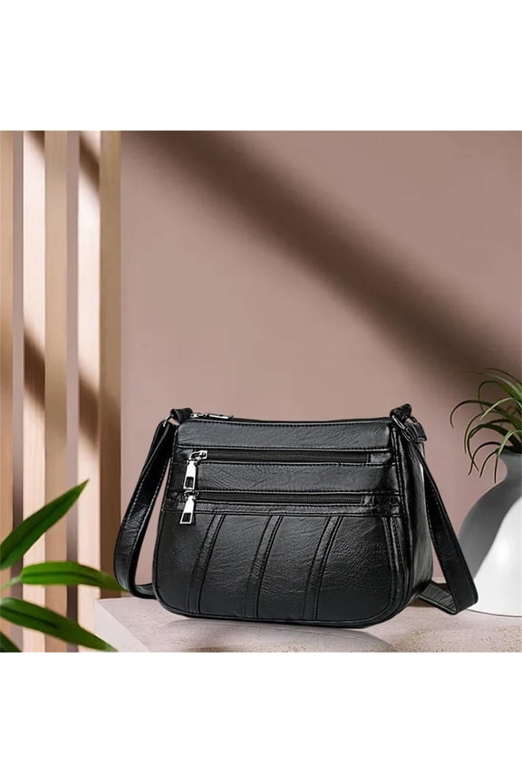 Retro Multifunctional Crossbody Purse for Women Ladies Soft Shoulder Bag Medium Roomy Handbag Fashion Tote Top Handle Satchel
