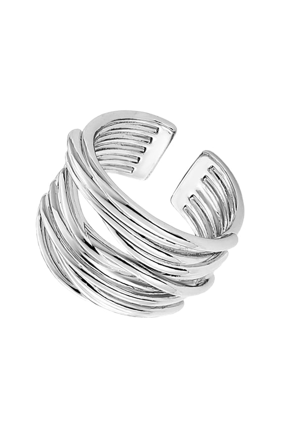 Retro Multiple Layer Twist Adjustable Finger Rings Metal Comfortable Fit Accessory