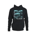 thumbnail image 1 of Retro Muscle Car Design with Japanese Text Men's Hoodie, 1 of 3
