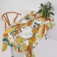 thumbnail image 1 of Retro Mushroom Tablecloth, Hippie 70s 60s Flowers Fall Background with Rainbow Mushroom Pumpkin Print Table Cover for Holiday Home Picnic Party Dining Room Kitchen 60x84inch, 1 of 6