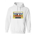 thumbnail image 1 of Retro Music Cassette Collection Hoodie Women -Image by Shutterstock, Female 3X-Large, 1 of 4