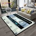 thumbnail image 1 of Retro Music Cassette Tape Pattern 3D Carpet Rug for Home Living Room Bedroom Sofa Doormat r kids Area Rug Non-slip Floor Mat, 1 of 5