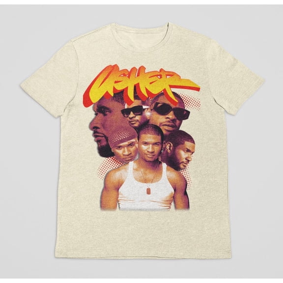 Retro Music Culture Graphic Tee, Soft Cotton Unisex Casual Shirt Music RnB Singer Shirt, Retro Concert Inspired Shirt, R-B Fan Merch Hip Hop Lover Shirt SAND
