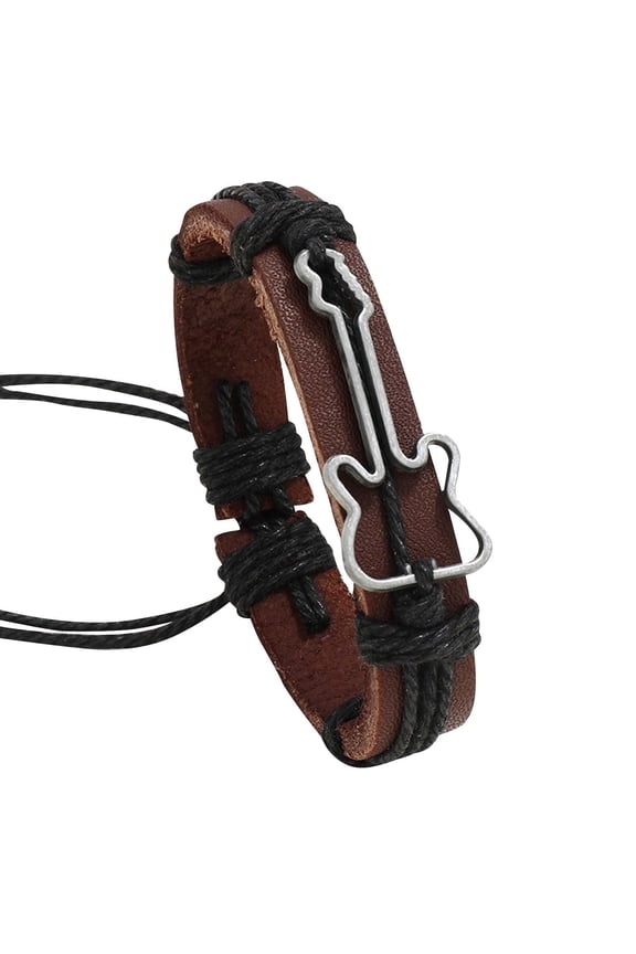 Retro Music Festival Guitar Bracelet Rope European and Men's Bracelet for Stylish Accessories