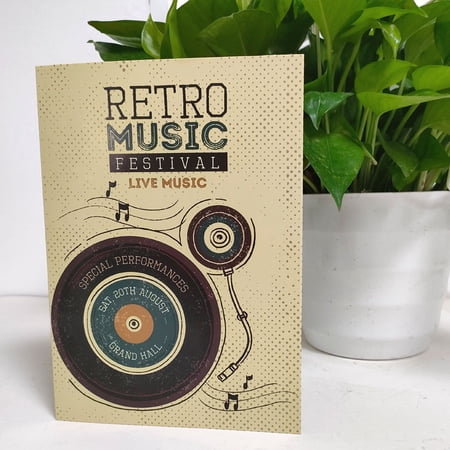Retro Music Festival Ticket – Live Music Experience – Special Performances on August 20th in Grand Hall – Perfect Gift for Music Lovers