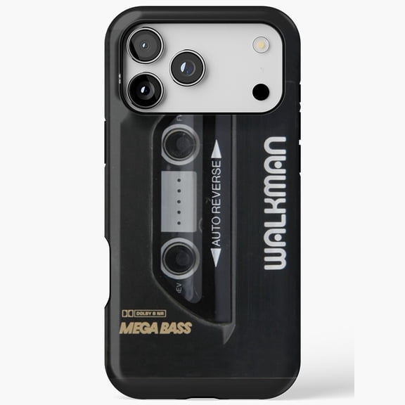 Retro Music Player 80s Tape Cover for iPhone 11 12 13 14 15 16 17 Pro Max