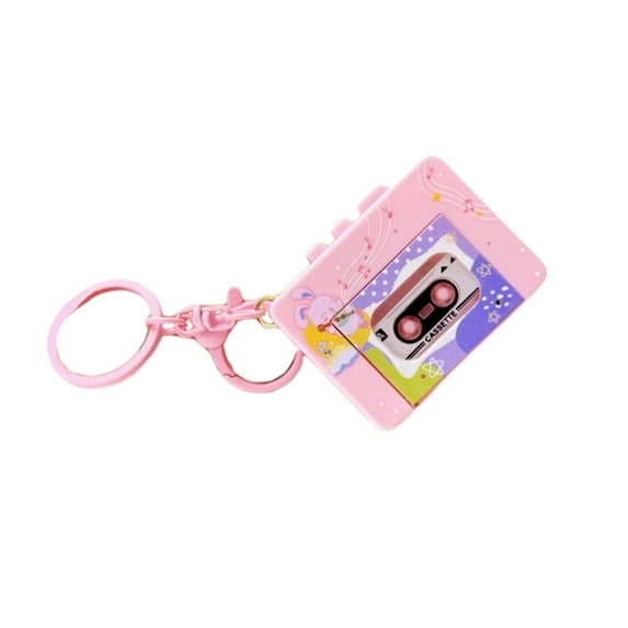 Retro Music Player Keychain Music Box with Decorative Designs Builts In Melodies for Relaxation Adventure Bag Charm