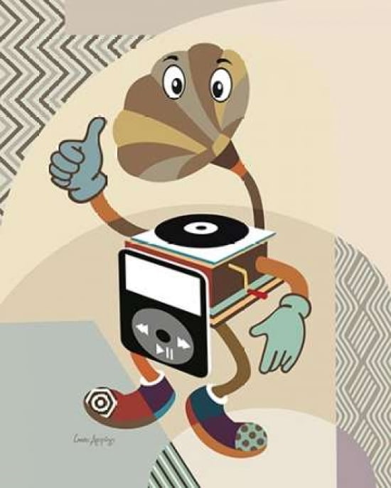 Retro Music Playlist I Canvas Art - Lanre Adefioye (24 x 30)