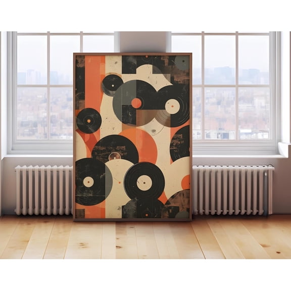 Retro Music Poster, Vintage Vinyl Wall Art, Trendy Preppy Posters, Groovy Poster, Vinyl Lover Gift, Poster, Diy Art, Unframed Poster Size 12x18