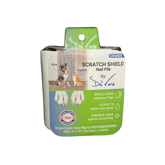 De' Vora Transparent Scratch Shield Nail File Tape - 10', Course