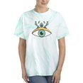 thumbnail image 1 of Retro Mystic Eye Symbol Tie Dye Cyclone Women -Image by Shutterstock, Female Large, 1 of 4