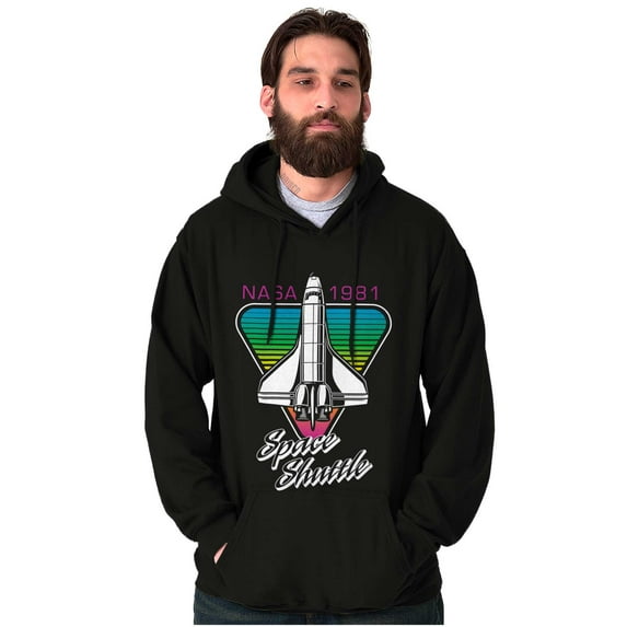 Retro NASA 1981 Outer Space Shuttle Hoodie Sweatshirt Women Men Brisco Brands S