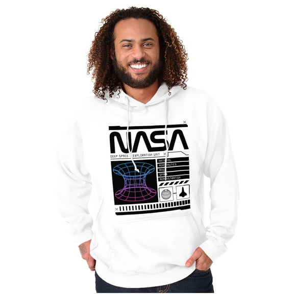 Retro NASA Deep Space Exploration Hoodie Sweatshirt Women Men Brisco Brands M