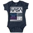 thumbnail image 1 of Retro NASA Deep Space Exploration Romper Boys or Girls Infant Baby Brisco Brands 12M, 1 of 7