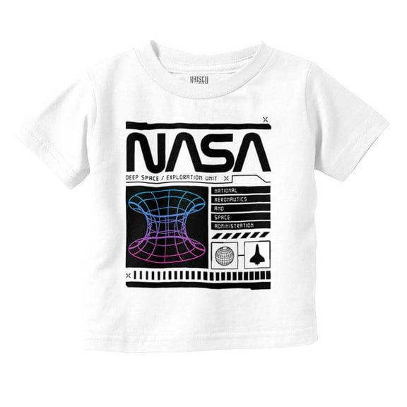 Retro NASA Deep Space Exploration Toddler Boy Girl T Shirt Infant Toddler Brisco Brands 3T
