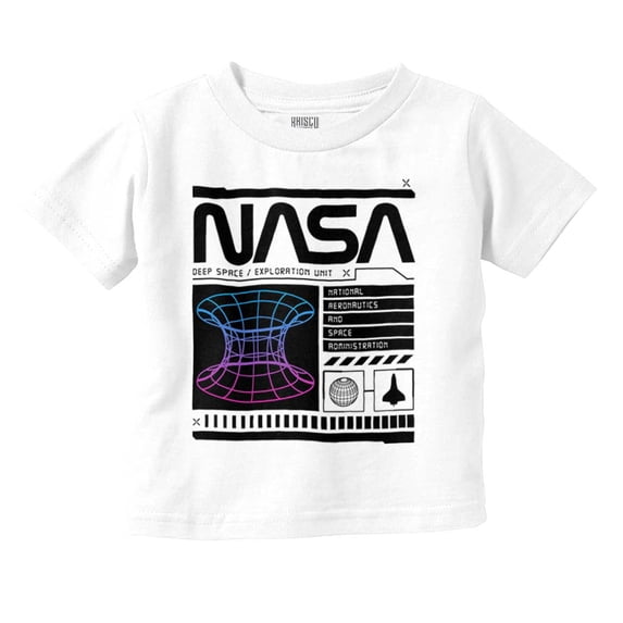 Retro NASA Deep Space Exploration Toddler Boy Girl T Shirt Infant Toddler Brisco Brands 4T