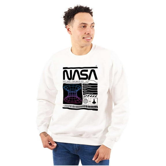 Retro NASA Deep Space Exploration Unisex Plus Size Sweatshirt Brisco Brands 5X