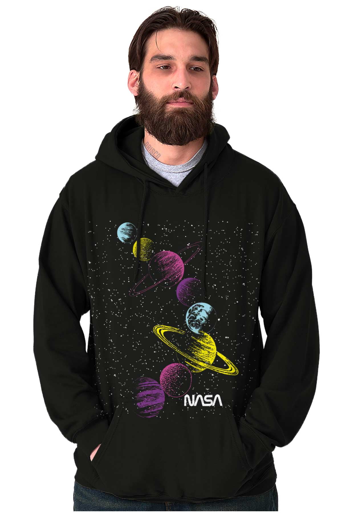 Retro NASA Space Milky Way Planets Hoodie Sweatshirt Women Men Brisco ...