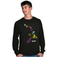 thumbnail image 1 of Retro NASA Space Milky Way Planets Long Sleeve TShirt Men Women Brisco Brands M, 1 of 6