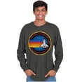 thumbnail image 1 of Retro NASA Space Shuttle Rainbow Long Sleeve TShirt Men Women Brisco Brands S, 1 of 6
