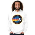 thumbnail image 1 of Retro NASA Space Shuttle Rainbow Unisex Plus Size Hoodie Brisco Brands 4X, 1 of 5