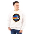 thumbnail image 1 of Retro NASA Space Shuttle Rainbow Unisex Plus Size Sweatshirt Brisco Brands 3X, 1 of 5