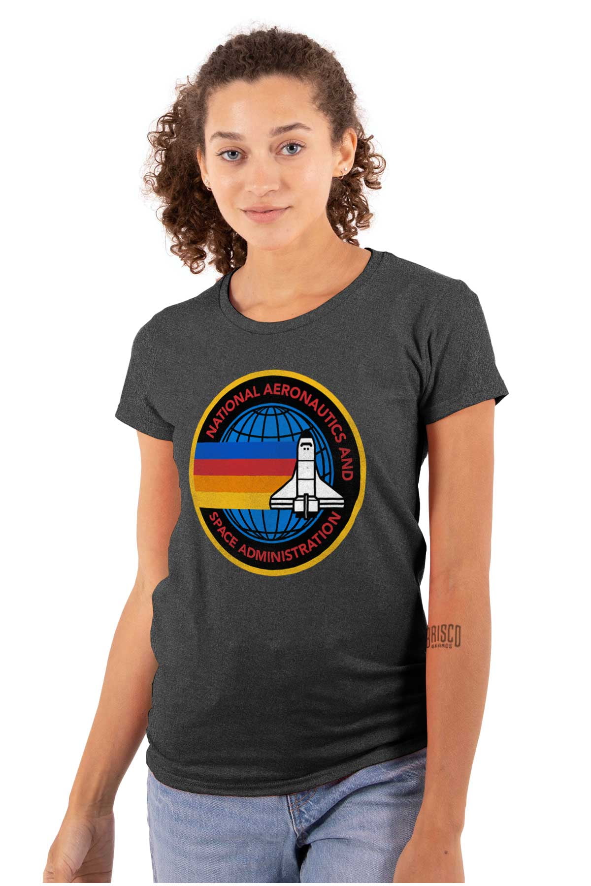 Retro NASA Space Shuttle Rainbow Women's Plus Size Shirt Brisco Brands ...