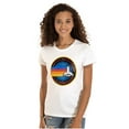 thumbnail image 1 of Retro NASA Space Shuttle Rainbow Women's T Shirt Ladies Tee Brisco Brands X, 1 of 5