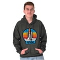 thumbnail image 1 of Retro NASA Worm Logo Rocket Launch Hoodie Sweatshirt Women Men Brisco Brands S, 1 of 6