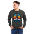 thumbnail image 1 of Retro NASA Worm Logo Rocket Launch Long Sleeve TShirt Men Women Brisco Brands S, 1 of 6