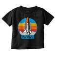 thumbnail image 1 of Retro NASA Worm Logo Rocket Launch Toddler Boy Girl T Shirt Infant Toddler Brisco Brands 18M, 1 of 6