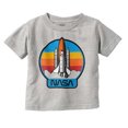 thumbnail image 1 of Retro NASA Worm Logo Rocket Launch Toddler Boy Girl T Shirt Infant Toddler Brisco Brands 7T, 1 of 4
