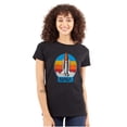 thumbnail image 1 of Retro NASA Worm Logo Rocket Launch Women's T Shirt Ladies Tee Brisco Brands S, 1 of 2