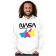 thumbnail image 1 of Retro NASA Worm Logo Space Shuttle Hoodie Sweatshirt Women Men Brisco Brands L, 1 of 6